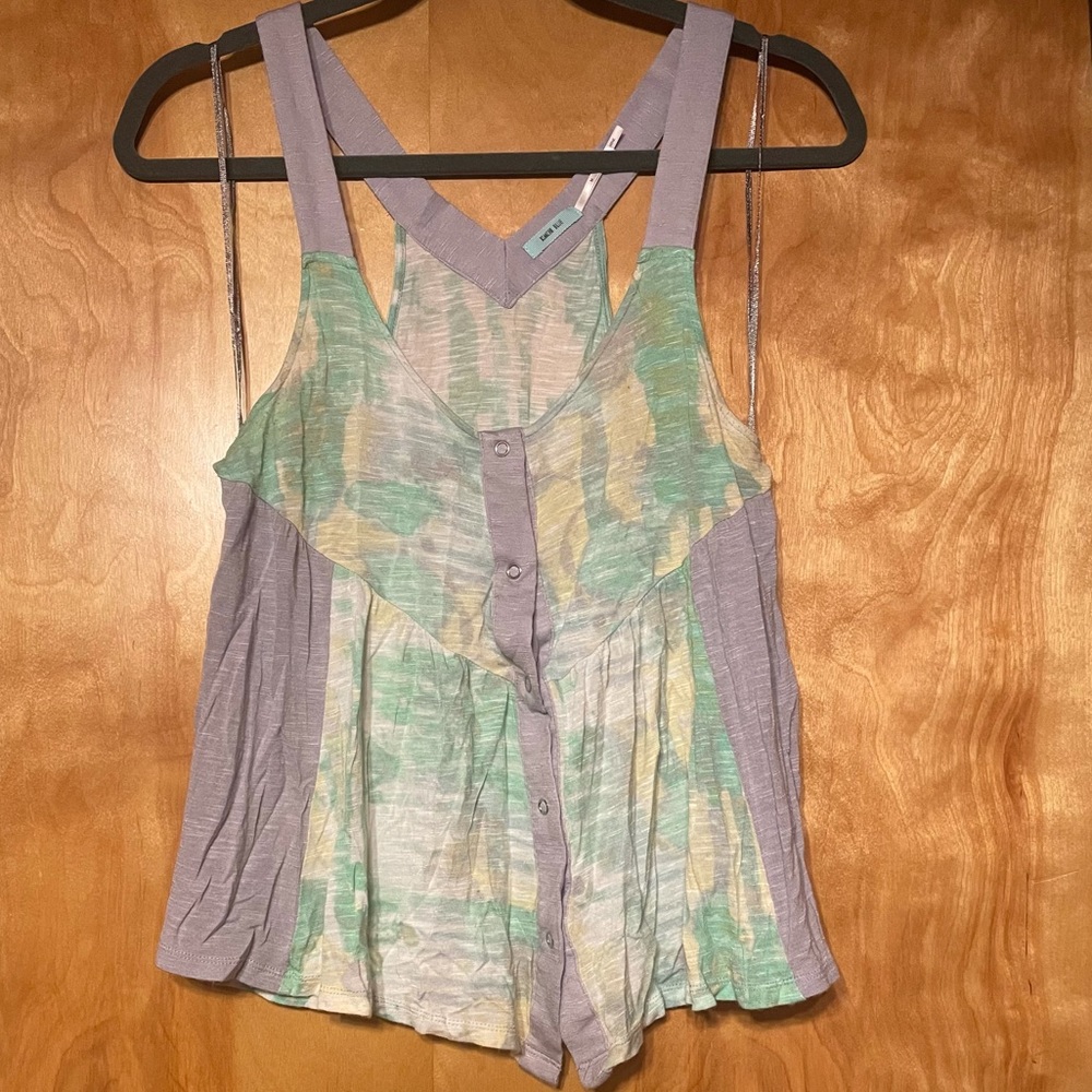 Kimchi Blue button up tank mint green M